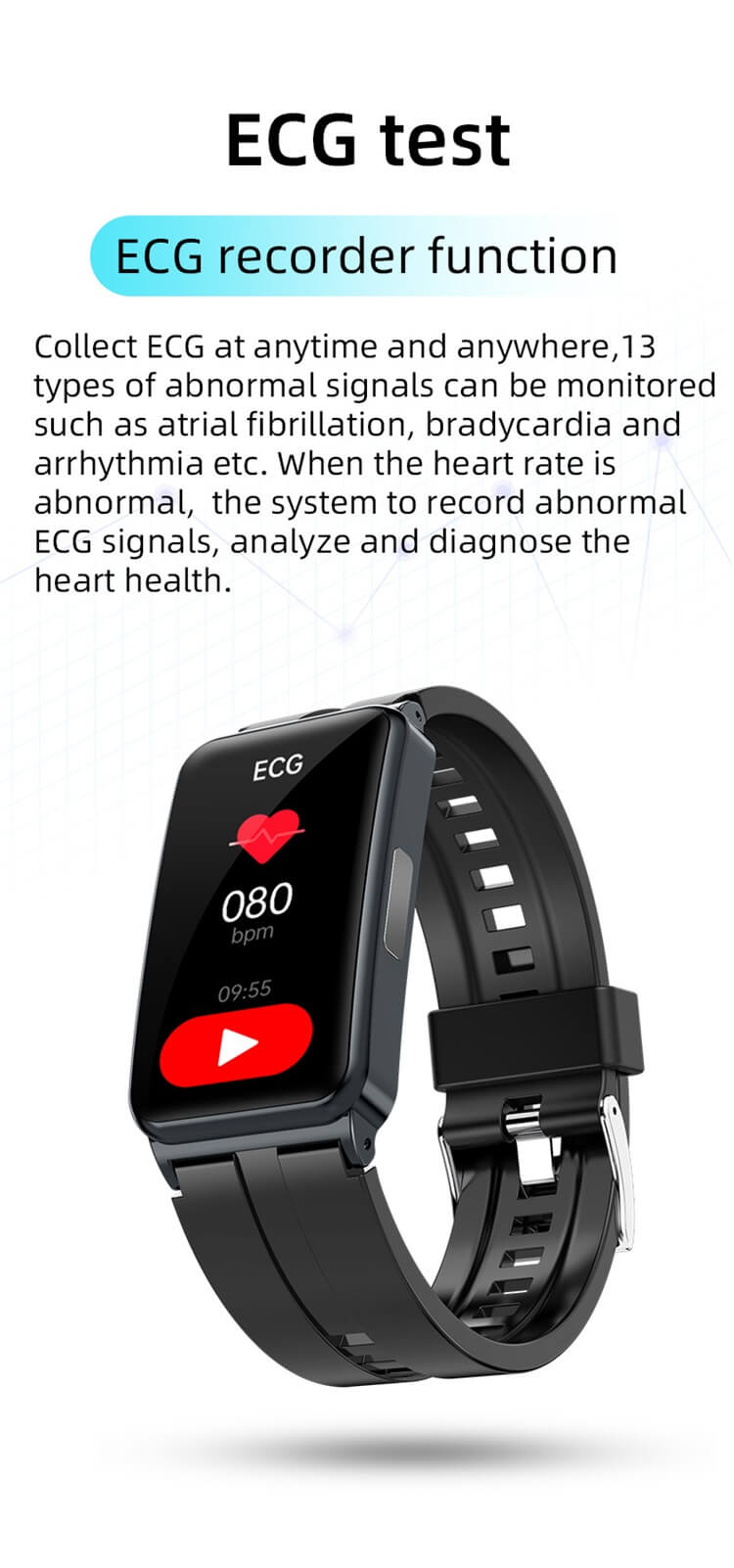 Reloj Inteligente De Glucosa En Sangre ECG+PPG HRV For Mujeres Y Hombres  Con Frecuencia Cardíaca,Oxígeno En Sangre,Sueño,Temperatura Corporal,1.92  Hd