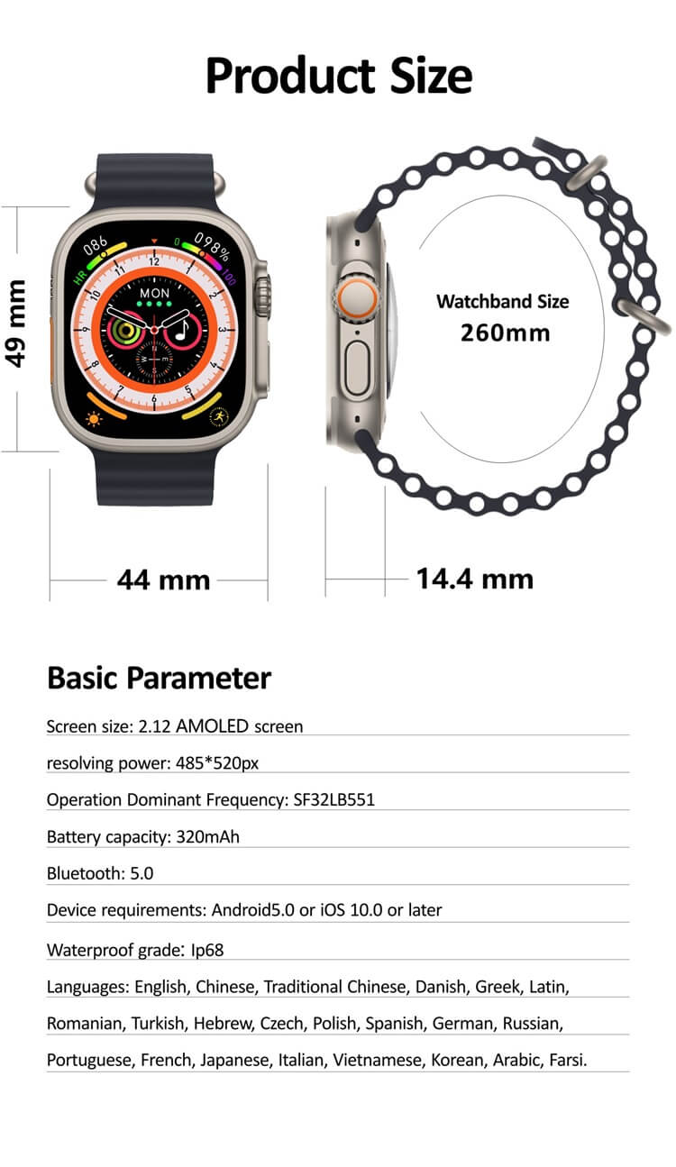 HK8 Pro Max Smart Watch - Tech Den