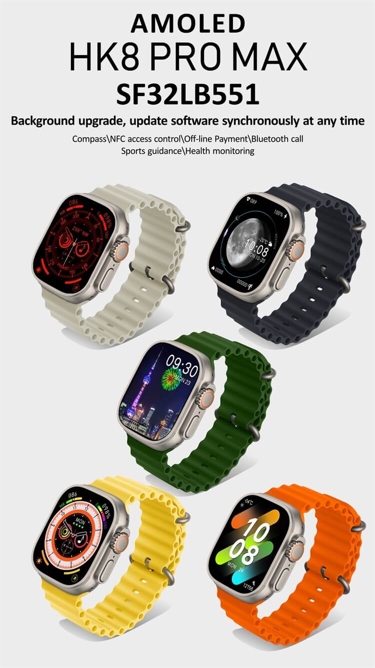 HK8 Pro Max (Gen 2) AMOLED Ultra Smart Watch - Shenzhen Shengye 