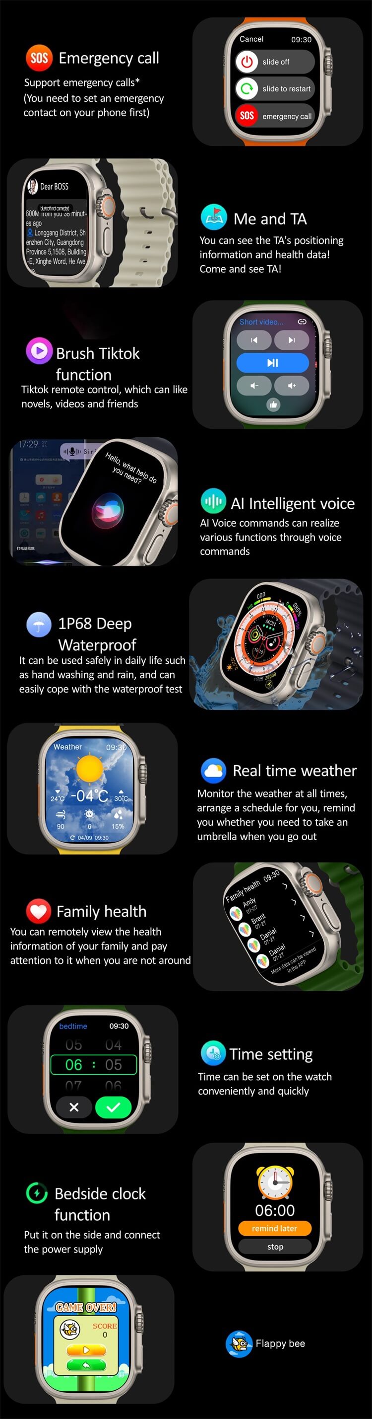 Shenzhen Tengxiang Technology HK8 PRO MAX Ultra Smart Watch User Manual