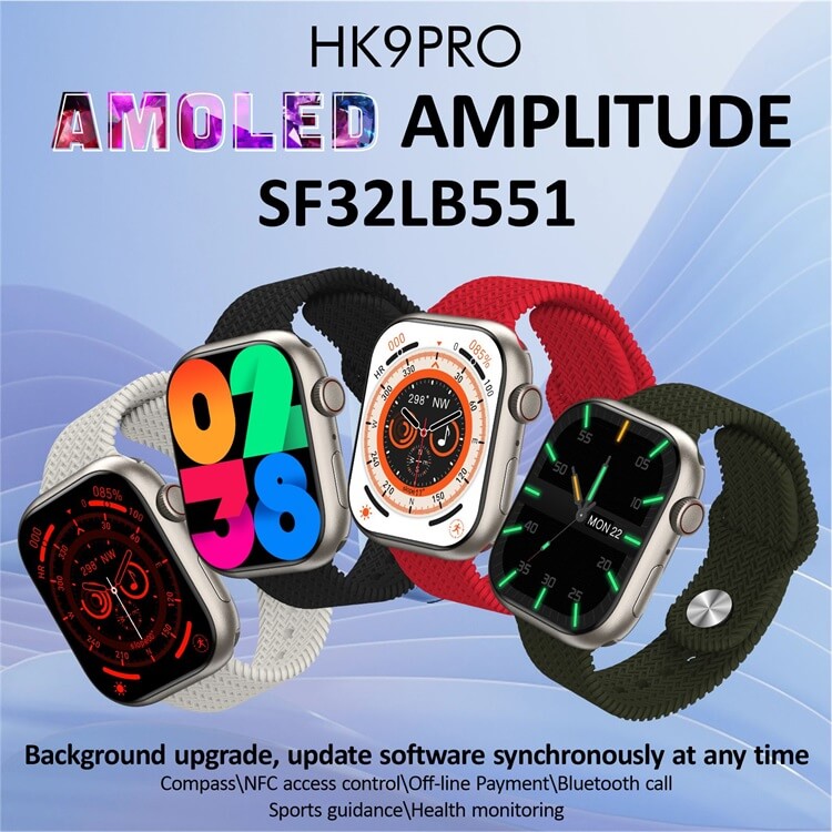 Reloj inteligente AMOLED HK9 PRO + (Plus) - Shenzhen Shengye Technology  Co., Ltd