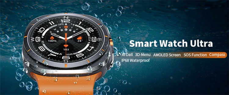 W7 Smartwatch 1,43 Zoll AMOLED-Bildschirm Kartennavigationsfunktion IP68 Wasserdichter Effekt-Shenzhen Shengye Technology Co.,Ltd